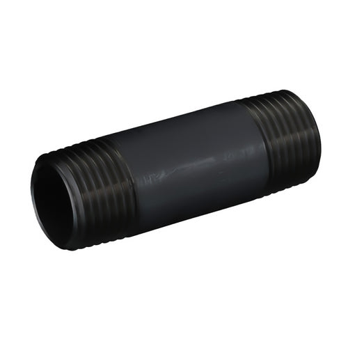 Buisnippel 6/4x 18cm Zwart — LeidingDeal KIWA gecertificeerd | LeidingDeal.nl