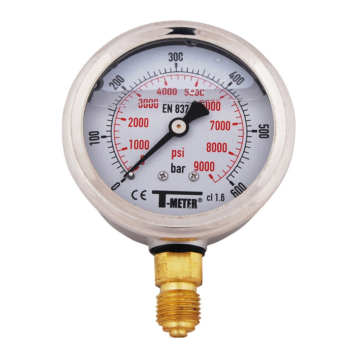 Radiale Glycerine Manometer 6314G 40 bar