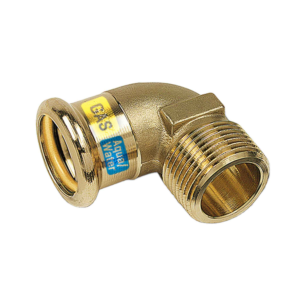 HYDROGAS Kniebocht met Buitendraad 28 x 1