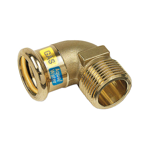 HYDROGAS Kniebocht met Buitendraad 28 x 1