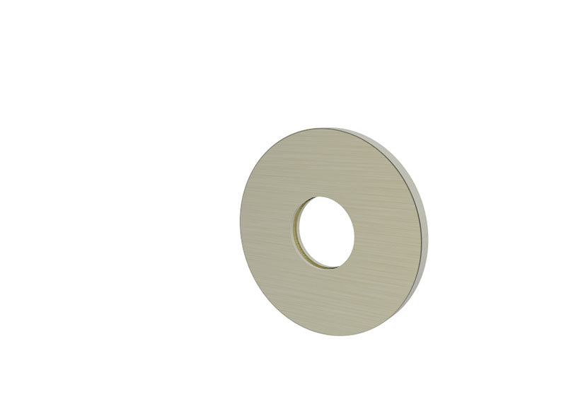 Slim rozet uitloop eenhendel wastafelkraan 50 mm geborsteld staal PVD