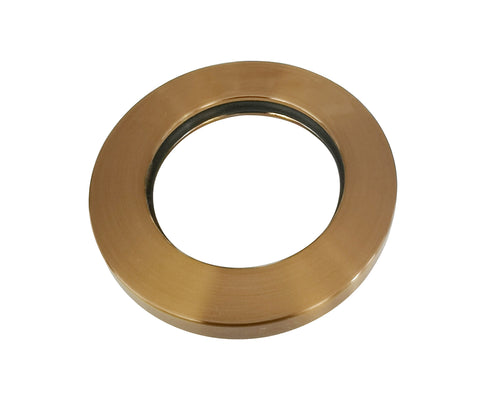 Slim rozet kraangedeelte eenhendel wastafelkraan 50 mm geborsteld brons koper PVD