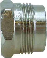 Comfort aansluitstuk recht 3/8" bi x M24 vernikkeld