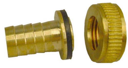 Messing Slangwartel-Setje 1/2x3/4 + borgring