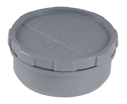 HWA eindstuk met schroefdeksel 80 mm PVC