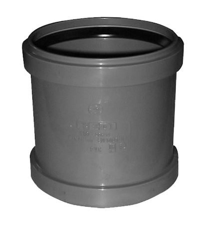 Overschuifmof dubbele manchet 32 mm PVC