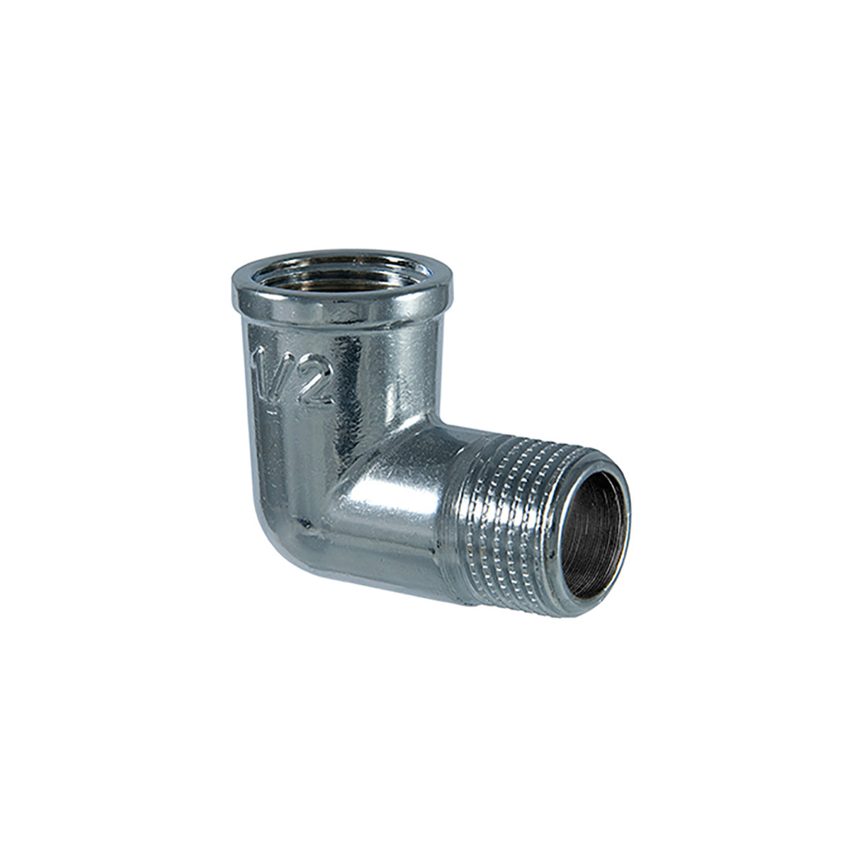 Verchroomde Messing Knie 2092 3/4 buitendraad/binnendraad