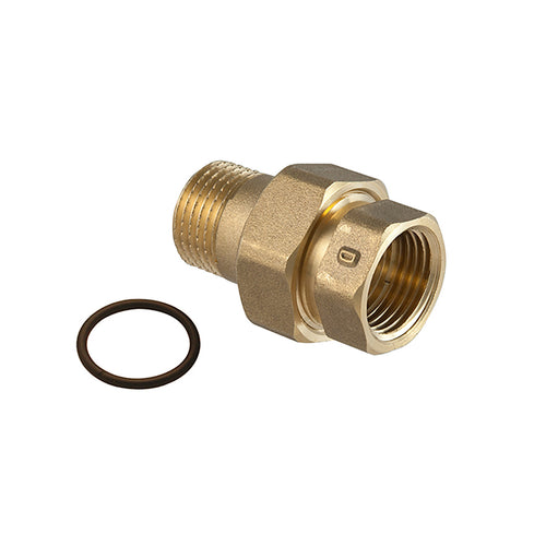 Koppeling Messing 3"buitendraad/binnendraad