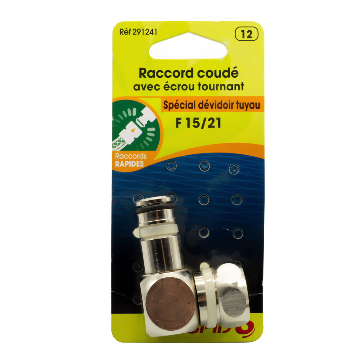 Kniekoppeling met Draaiende Moer+oring 9121 3/4