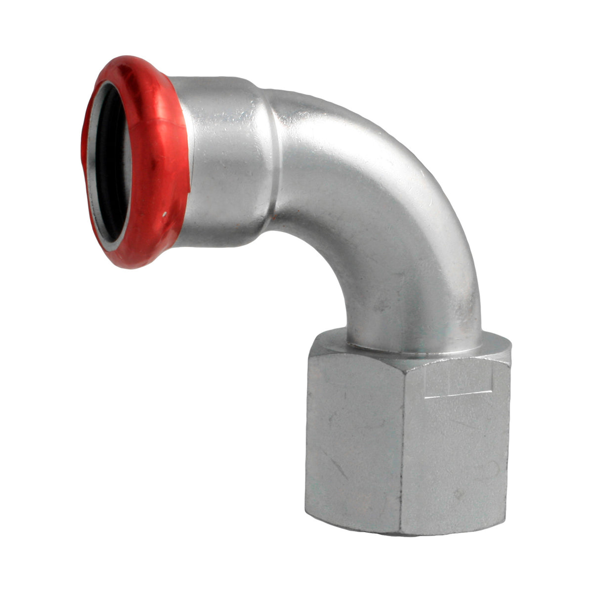 Press Staalverzinkt 'M' Bocht 90° 3/4 Buitendraad x 22mm