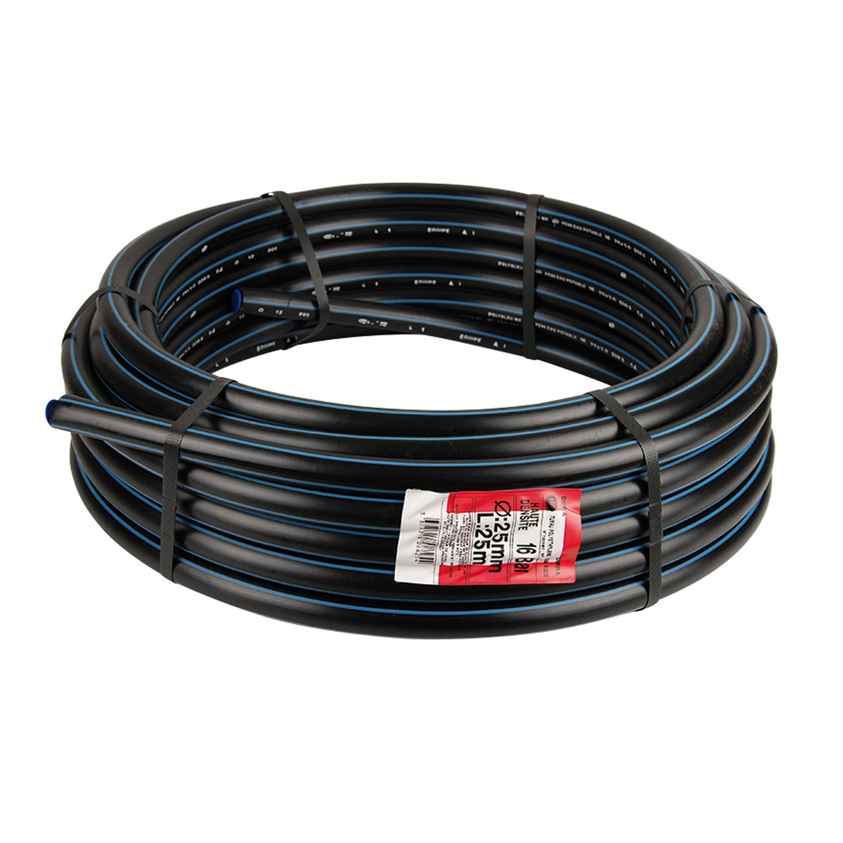 Slang voor Drinkwater - PE - 12,5 Bar - Diameter 25mm - 10M - Zwart