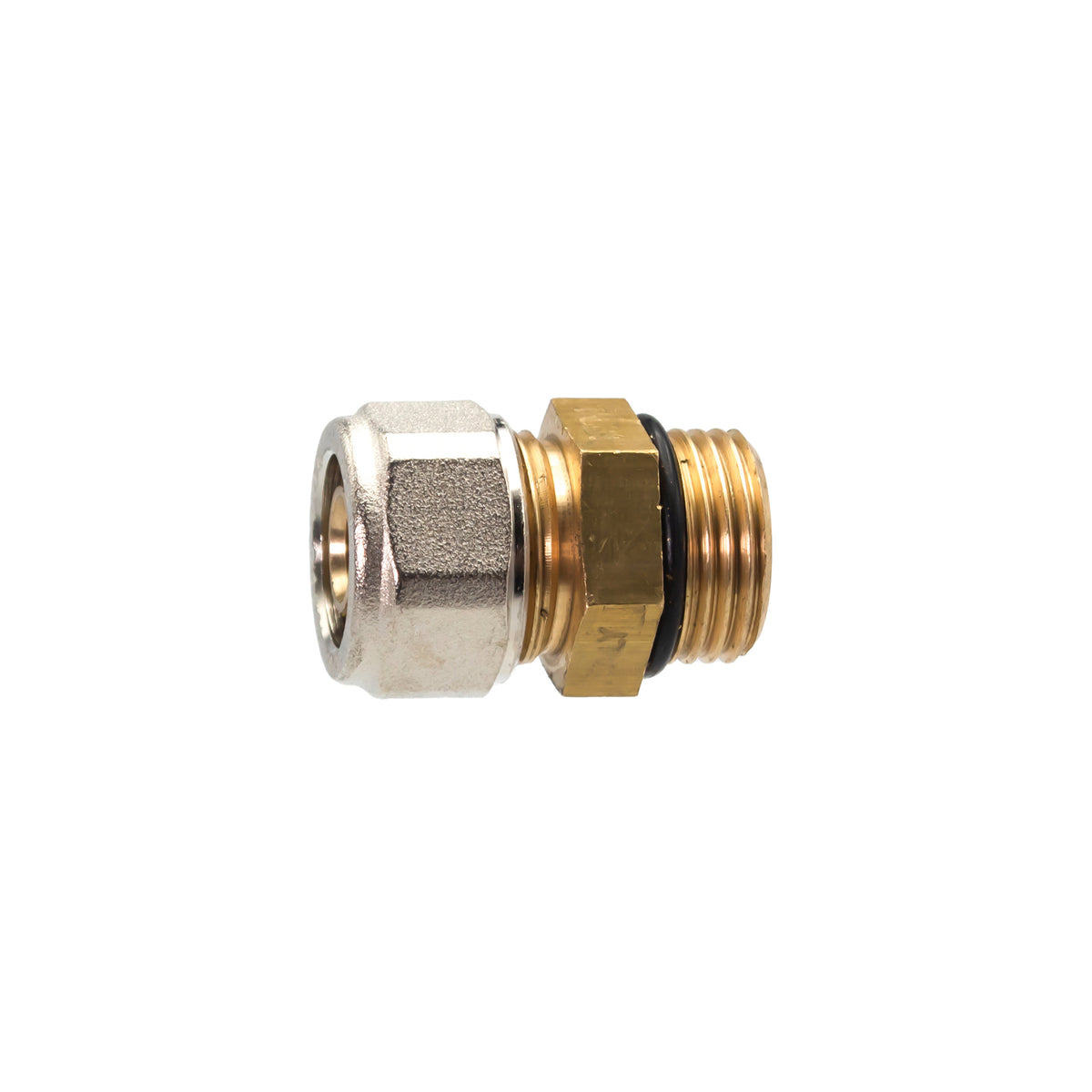 Nippel Pex P271 1/2 buitendraad x 16 met Oring