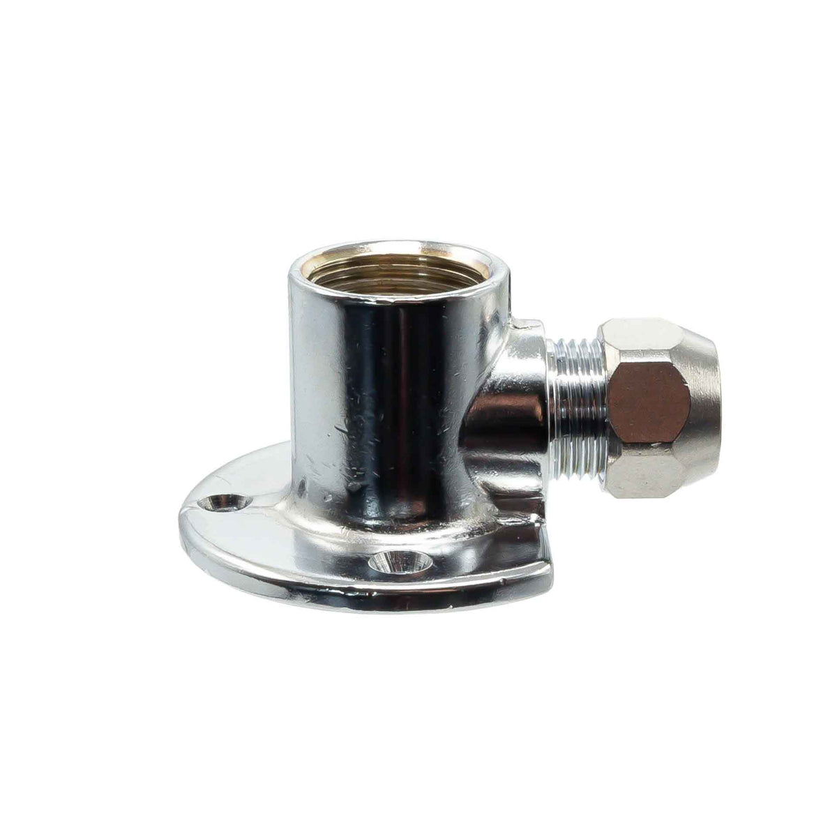 Muurplaat Verchroomd 7471 1/2 x 10