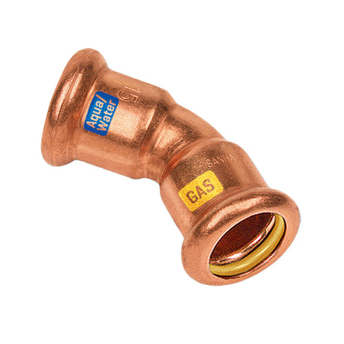 HYDROGAS Bocht 45° binnendraad/binnendraad 28