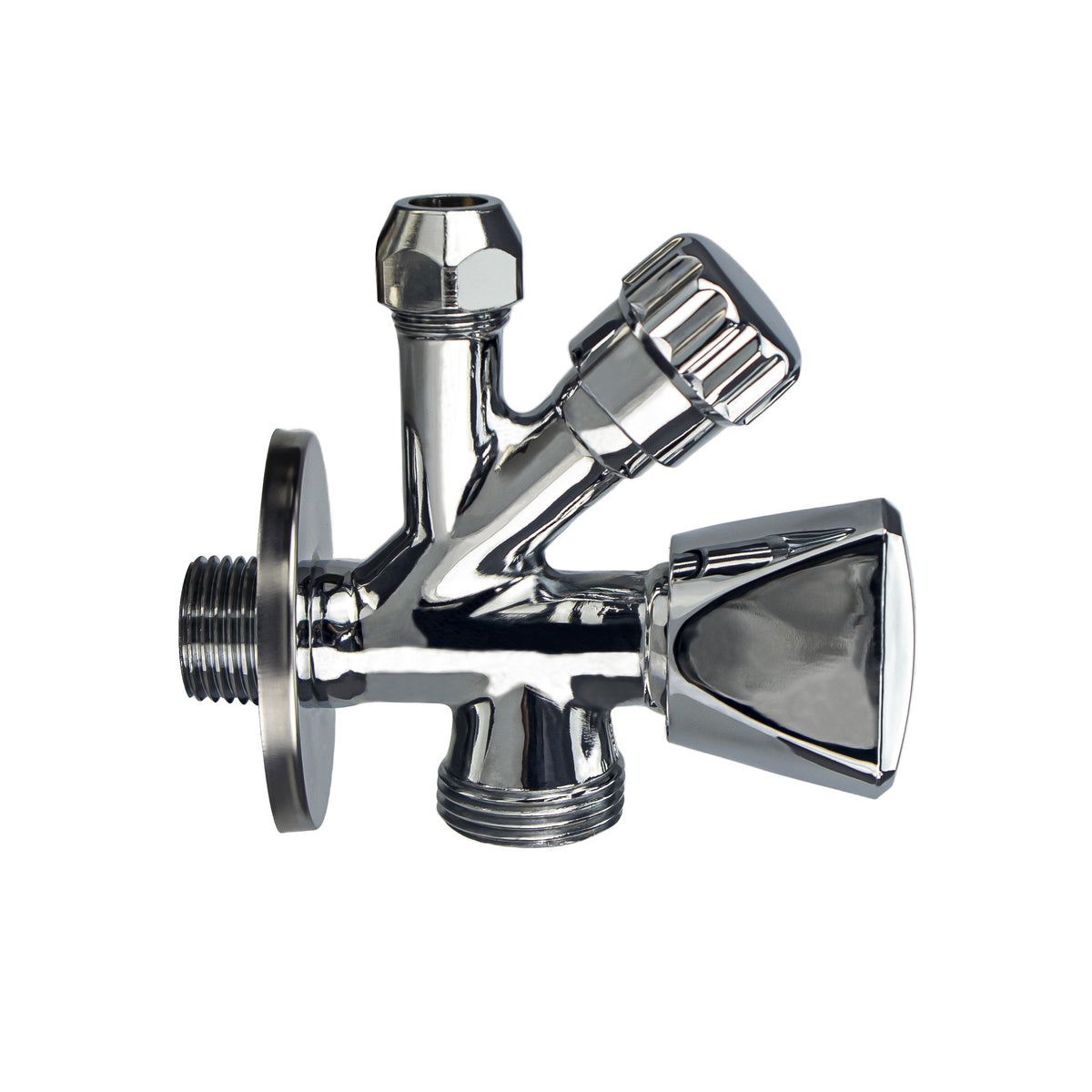 Combinatie kraantje 1/2" x 3/4" x 10 mm chroom