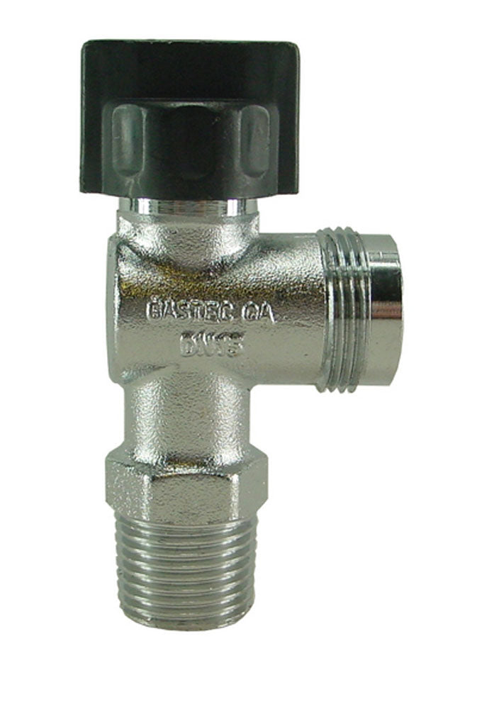 Gasaansluitkraan haaks Gastec 1/2" bu x M24 bu