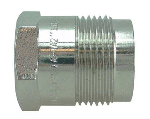 Comfort aansluitstuk recht 1/2" bi  x M24 vernikkeld