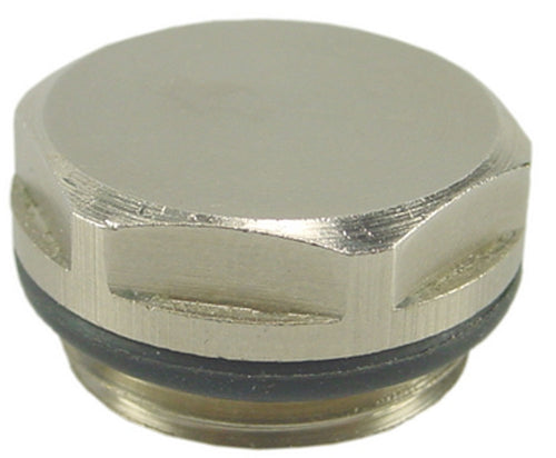 Blindstop 1/2" vernikkeld