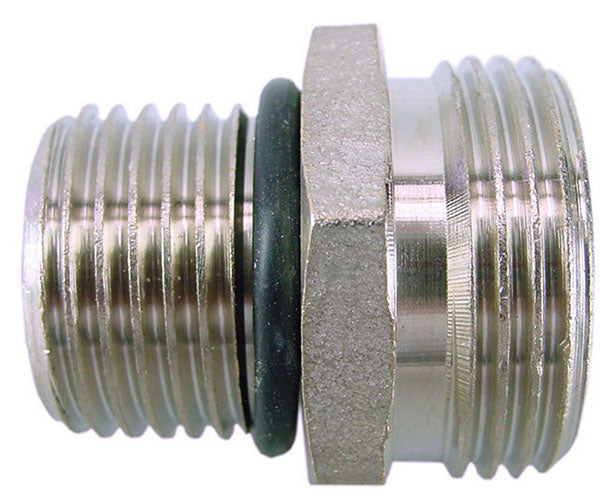 Rd-901 nippels 1/2''bui.lang x eurokonus 3/4 + o-ring vernikkeld