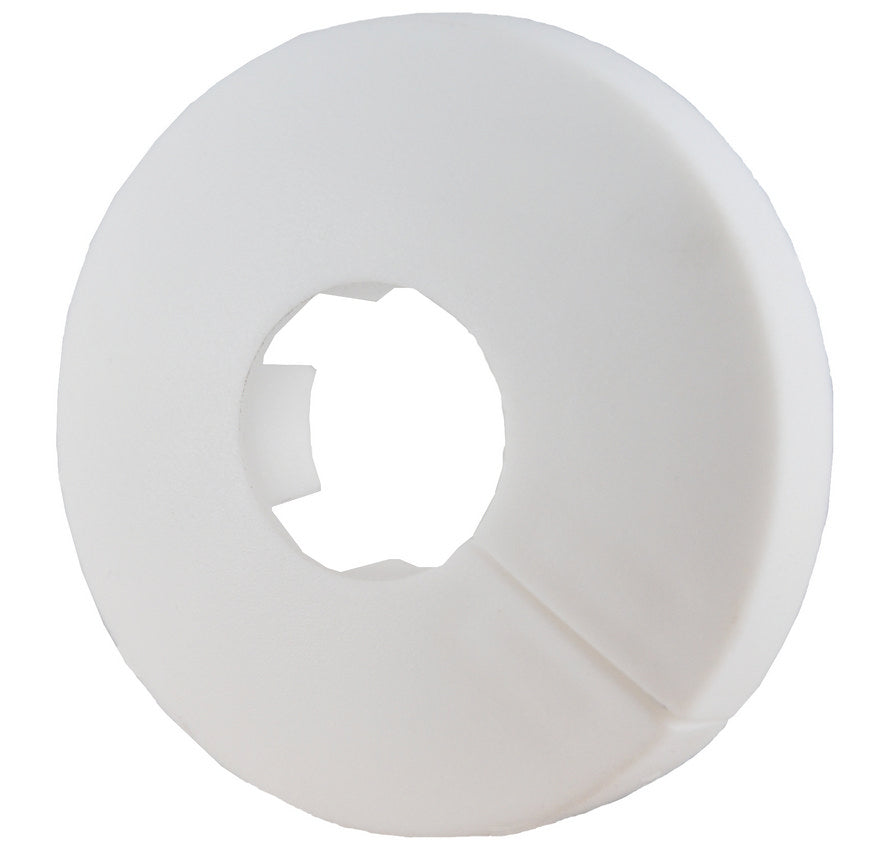 Klemrozet rond 16 mm wit
