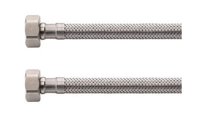 Flexibele aansluitslang Kiwa 1/2" bi x 1/2" bi 60 cm RVS