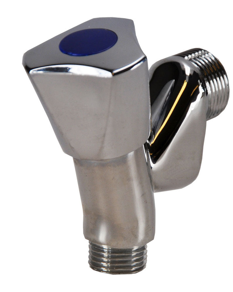 Beluchterkraan met knop Kiwa 1/2" x 3/4" chroom