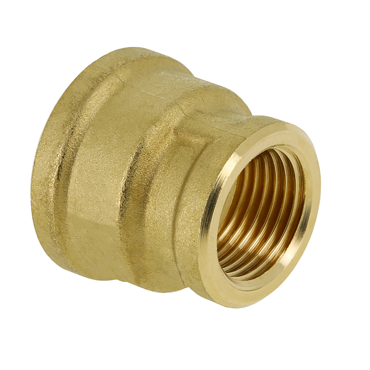 Draadfitting verloopsok messing 3/8" bi x 1/4" bi