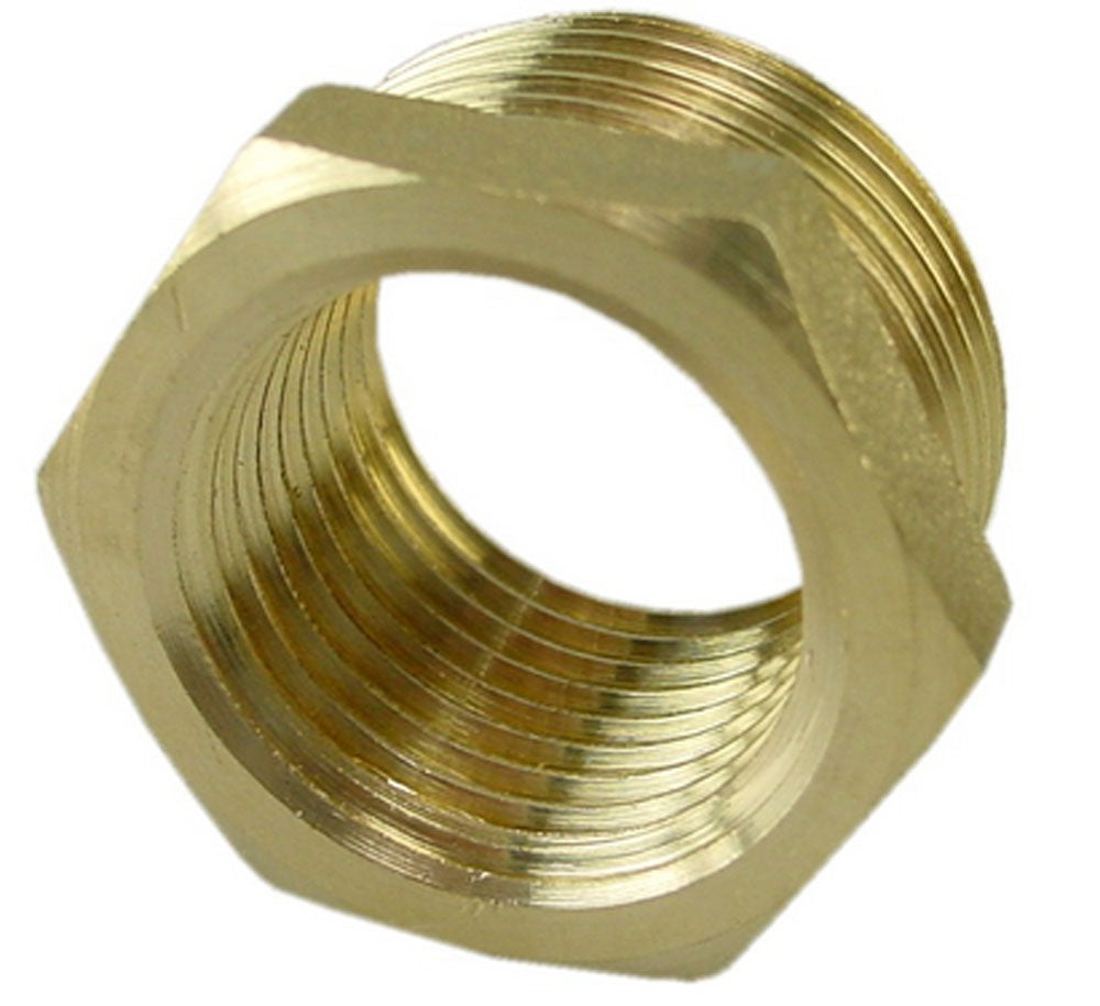 Gasdraad verloopring 1/4x1/8buixbiDraadfitting verloopring messing 1/4" bu x 1/8" bi