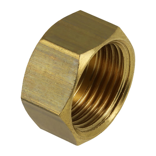 Draadfitting dop messing 1" bi