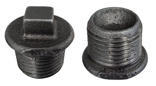 290 Malleable Plug 1/2"zwart