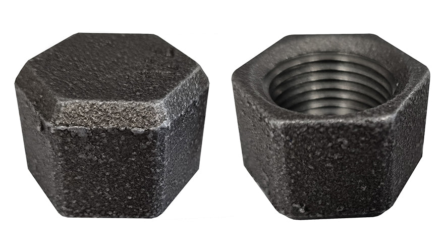 300 Malleable Dop 3/8" zwart