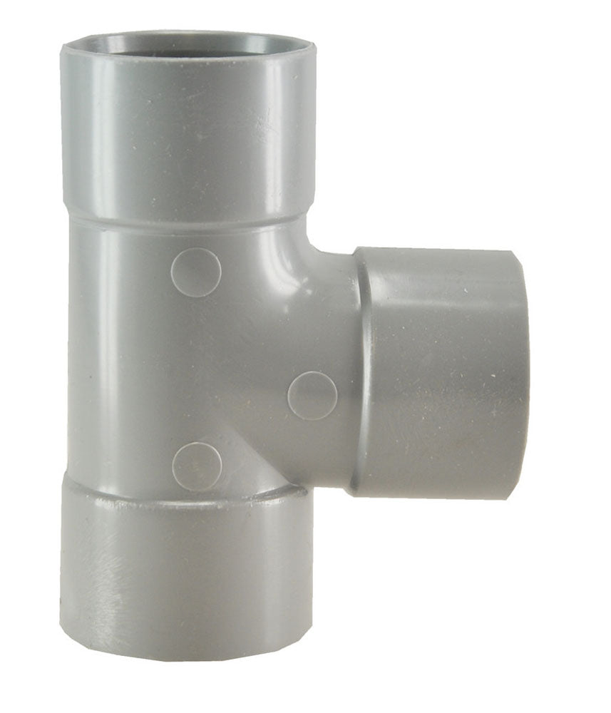 T-stuk 3 x mof 50 mm 90 graden PVC