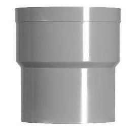 HWA verbindingsstuk mof 80 mm x verjongde spie 80 mm PVC