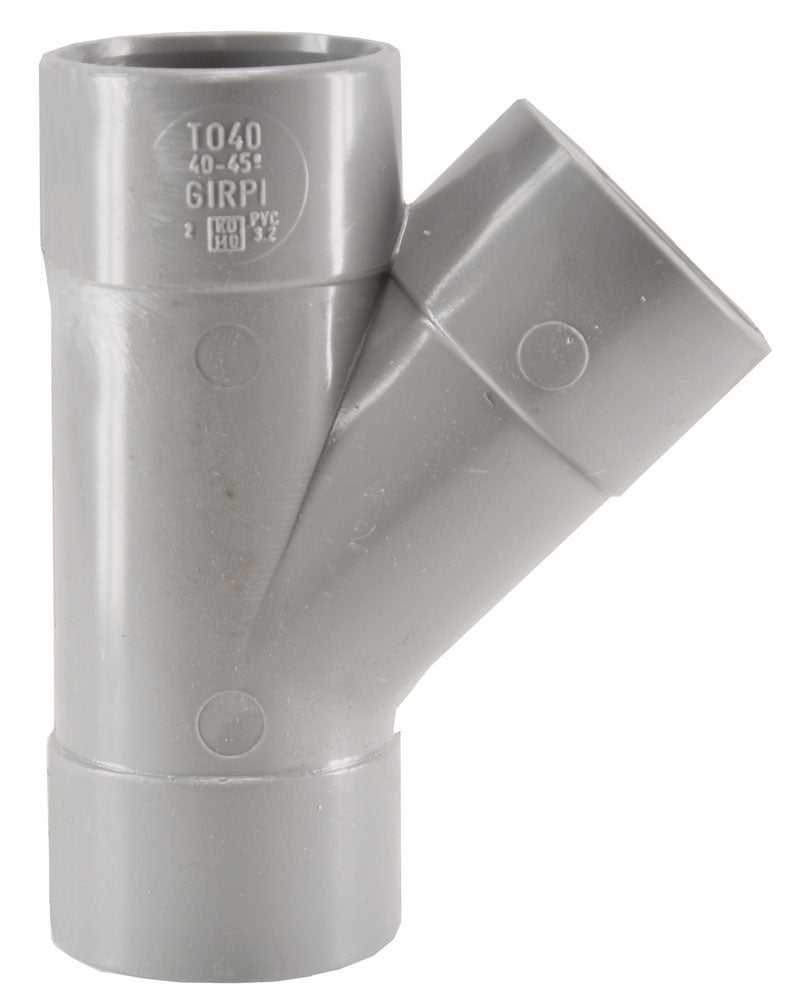 T-stuk 3 x mof 110 mm 45 graden PVC