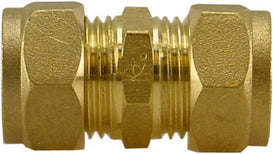 Knelkoppeling sok recht Kiwa Gastec 15 mm messing
